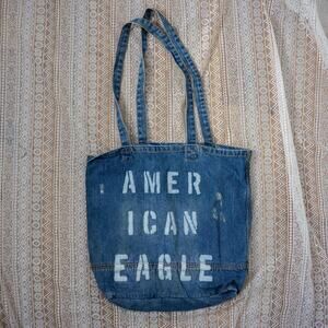 American Eagle Distressed Denim Tote